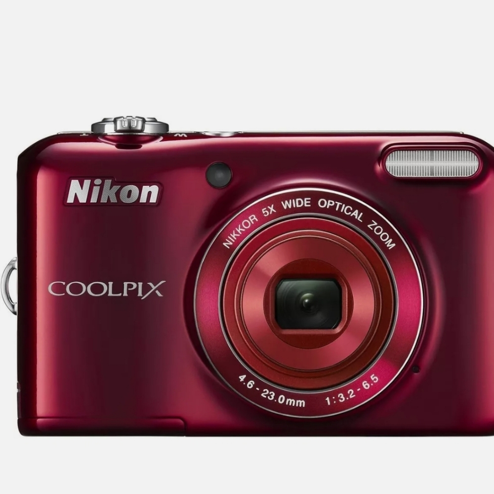 Nikon NON-FUNCTIONAL Red COOLPIX L28 20.1 MP Digital Camera 5x Zoom Lens - Picture 7 of 11